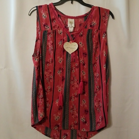 Self Esteem Tops - Self esteem sleeveless blouse sz 1x